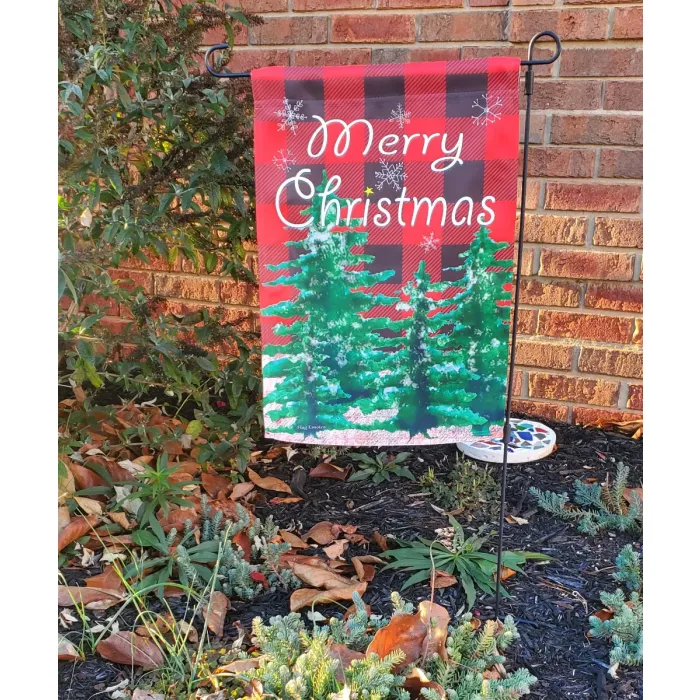 Flag Emotes - Double Sided Garden Flag - Merry Christmas Flannel