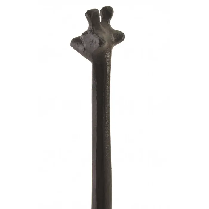 Cast Iron Paper Towel Holder Stand - Giraffe - Rust Brown - 18.625" Tall