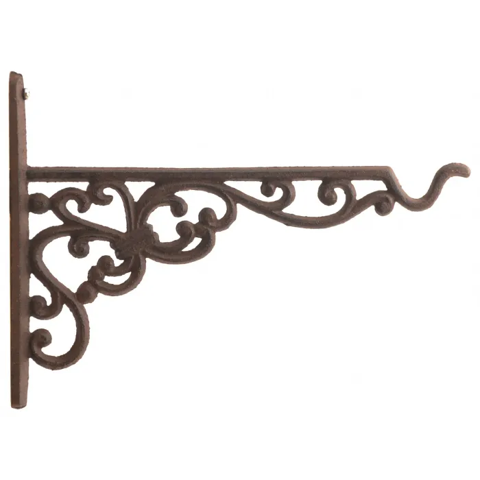 Cast Iron Plant Hanger - Ornate Victorian Pattern - 10in Deep