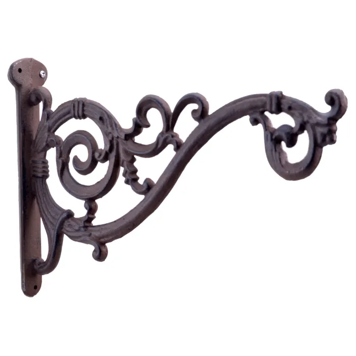Decorative Plant Hanger Swooping Vine Cast Iron 13.75" Deep