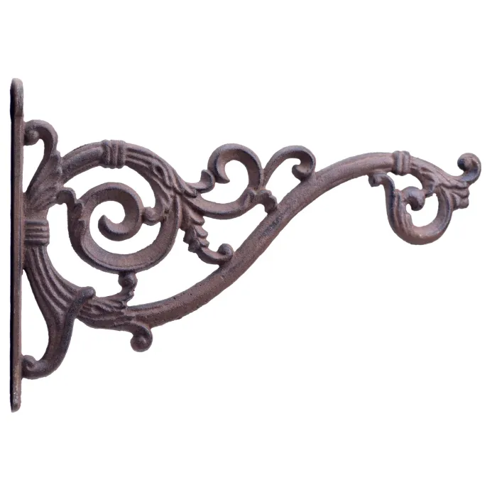 Decorative Plant Hanger Swooping Vine Cast Iron 13.75" Deep