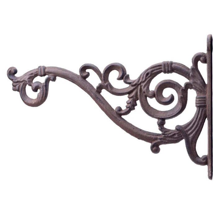 Decorative Plant Hanger Swooping Vine Cast Iron 13.75" Deep