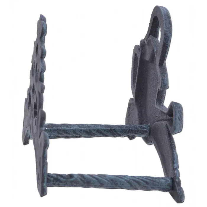 Garden Hose Holder - Watering Can - Verdigris Cast Iron - 9.75" Wide