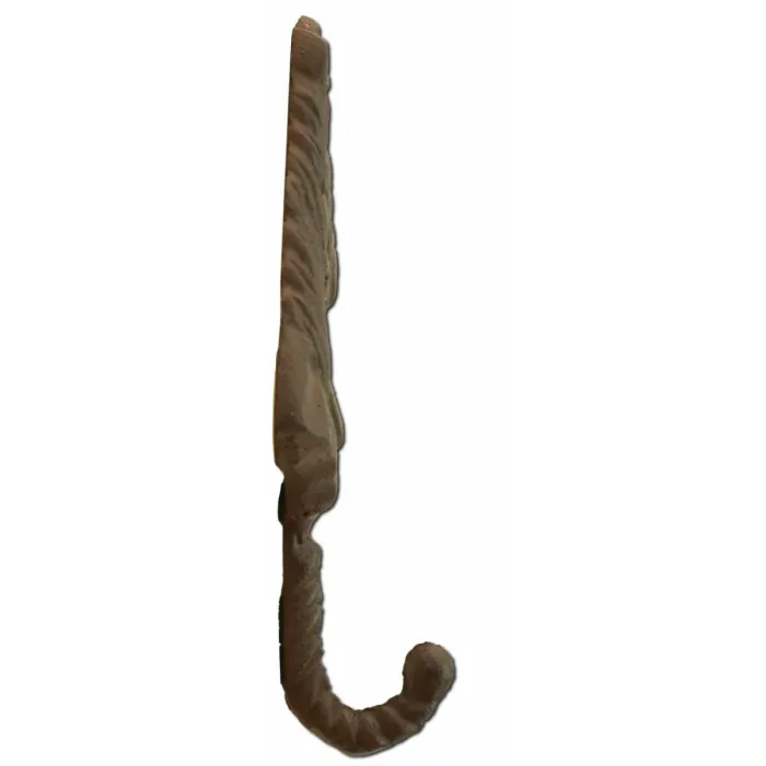 Horse Head Western Wall Hook - Rust Brown Cast Iron - 6.25" Tall