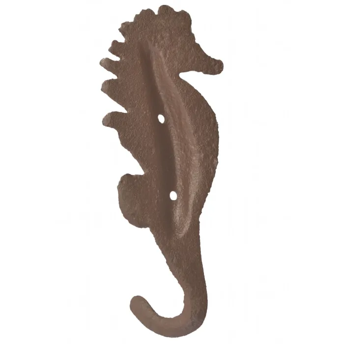 Decorative Seahorse Cast Iron Wall Hook - 5.25" Tall