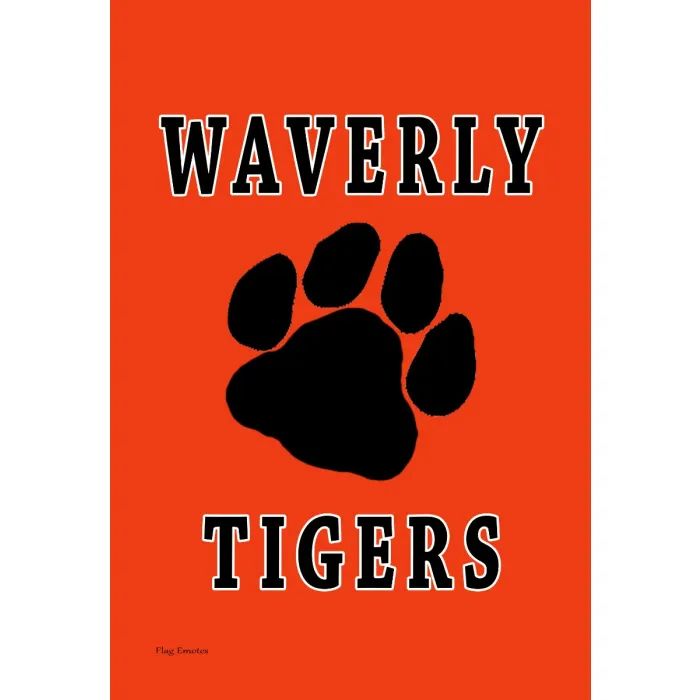 Flag Emotes Double Sided Garden Flag Waverly High School Tigers