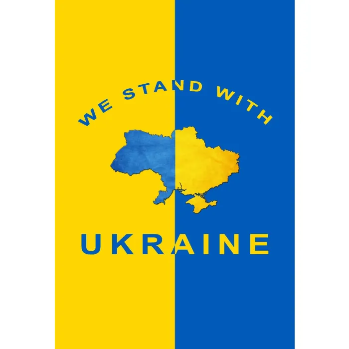 Flag Emotes Double Sided Garden Flag We Stand With Ukraine