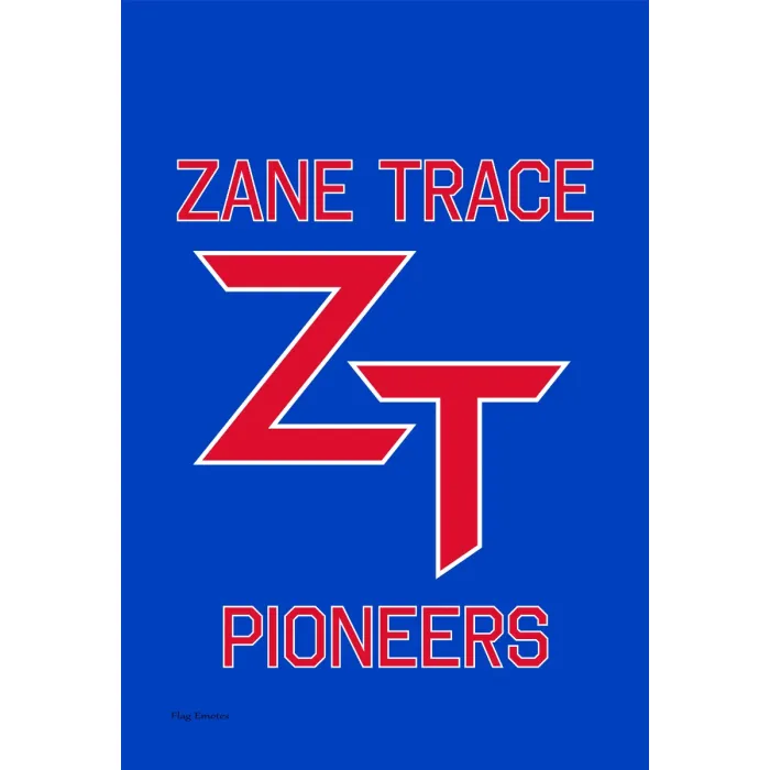 Flag Emotes Double Sided Garden Flag Zane Trace High School Pioneers