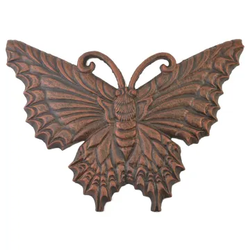 Decorative Cast Iron Yard & Garden Stepping Stone - Butterfly - Bronze