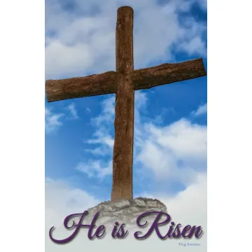 Flag Emotes Double Sided Garden Flag He Is Risen