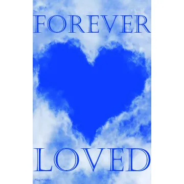Flag Emotes - Double Sided Garden Flag - Forever Loved Bereavement