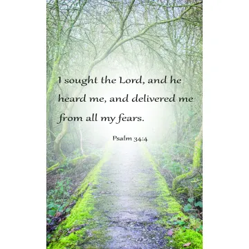 Flag Emotes - Double Sided Garden Flag - Psalm 34:4 I Sought The Lord