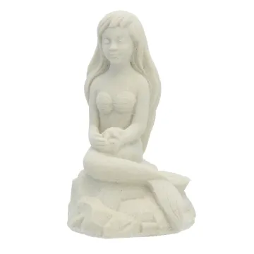 Mr. Sandman Sitting Mermaid Sand Sculpture Figurine MER02 - 4.5" Tall