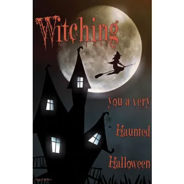 Flag Emotes Double Sided Garden Flag Witching Haunted Halloween