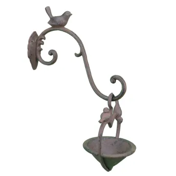 Hanging Heart Shaped Love Bird Feeder Or Bath 5.5" Wide