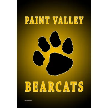 Flag Emotes Double Sided Garden Flag Paint_Valley High School Bearcats