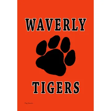Flag Emotes Double Sided Garden Flag Waverly High School Tigers