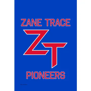 Flag Emotes Double Sided Garden Flag Zane Trace High School Pioneers