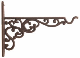 Cast Iron Plant Hanger - Ornate Victorian Pattern - 10in Deep
