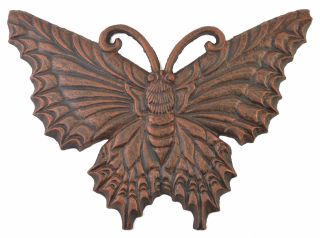 Decorative Cast Iron Yard & Garden Stepping Stone - Butterfly - Bronze