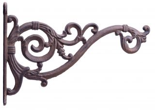 Decorative Plant Hanger Swooping Vine Cast Iron 13.75" Deep