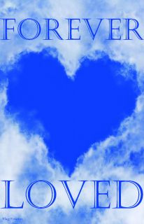 Flag Emotes - Double Sided Garden Flag - Forever Loved Bereavement