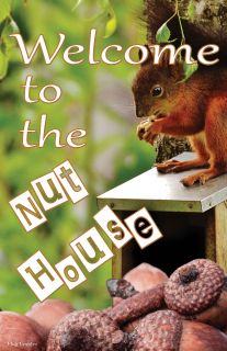 Flag Emotes Double Sided Garden Flag Welcome To The Nut House