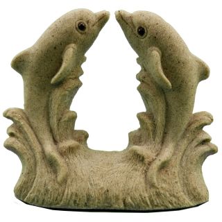 Mr. Sandman Jumping Dolphins Sand Sculpture Figurine Dol09 - 5" Tall