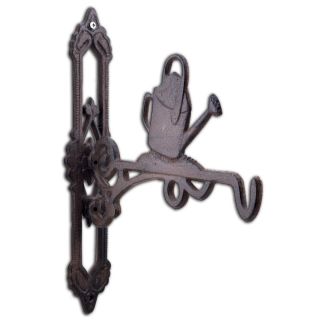 Decorative Watering Can Cast Iron Plant Hanger Hook 10.375" Deep