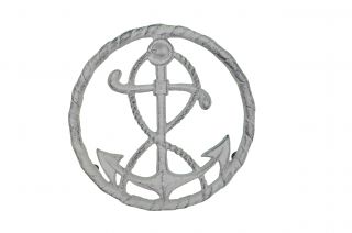 Nautical Cast Iron Ships Anchor Trivet 7.75" Wide