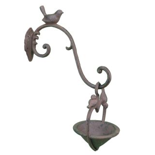 Hanging Heart Shaped Love Bird Feeder Or Bath 5.5" Wide