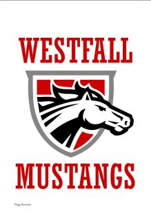 Flag Emotes Double Sided Garden Flag Westfall High School Mustangs