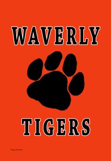 Flag Emotes Double Sided Garden Flag Waverly High School Tigers