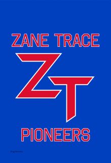 Flag Emotes Double Sided Garden Flag Zane Trace High School Pioneers
